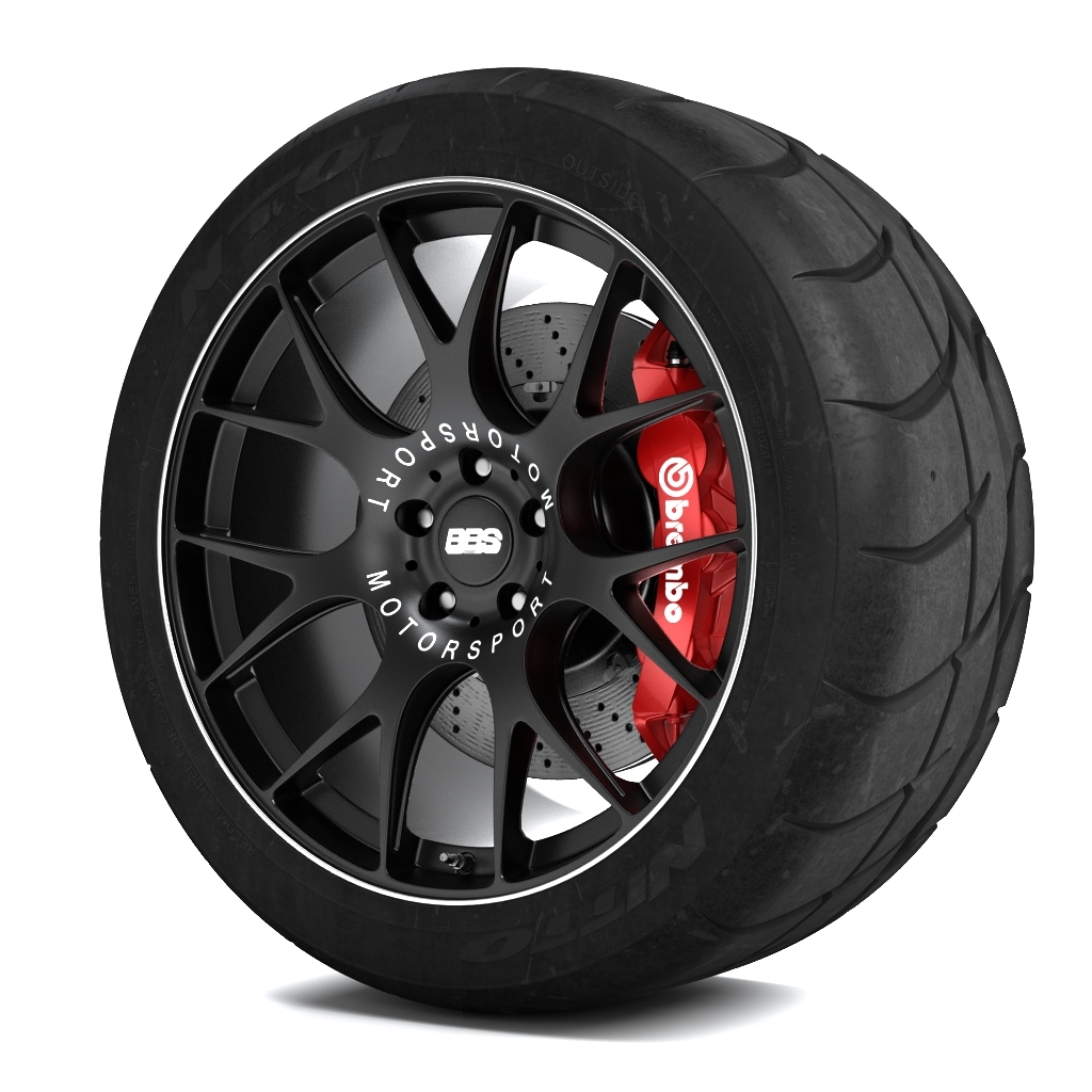 bbs chr wheel 3d model