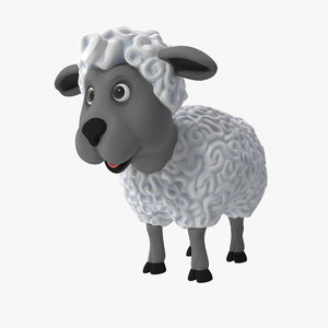 cartoon sheep 3d model