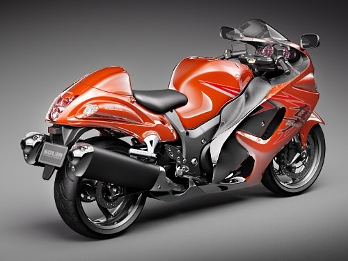 suzuki hayabusa sport 3d model