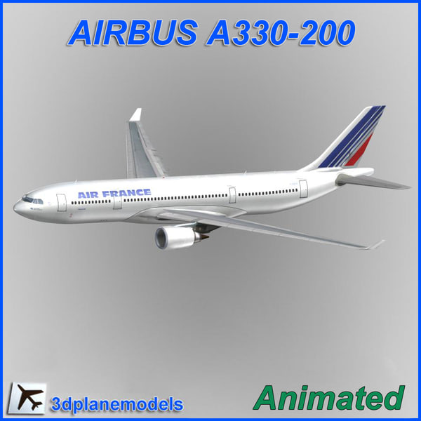 airbus a330-200 3d model