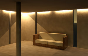 revit sofa 3d model