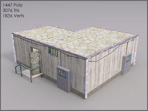military storage interiors 3d model