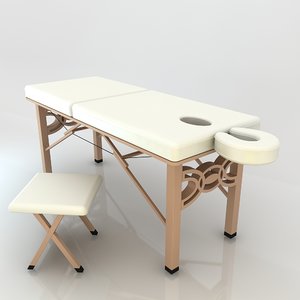 massage table 3d model