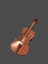classical violin 3d model