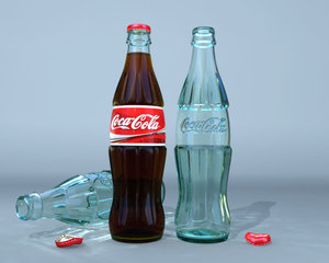 cola bottle 3d model