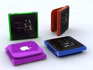 apple ipod nano multi 3d model