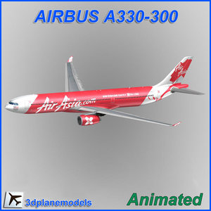 airbus a330-300 x 3d model