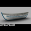 life boat canoe 3d model