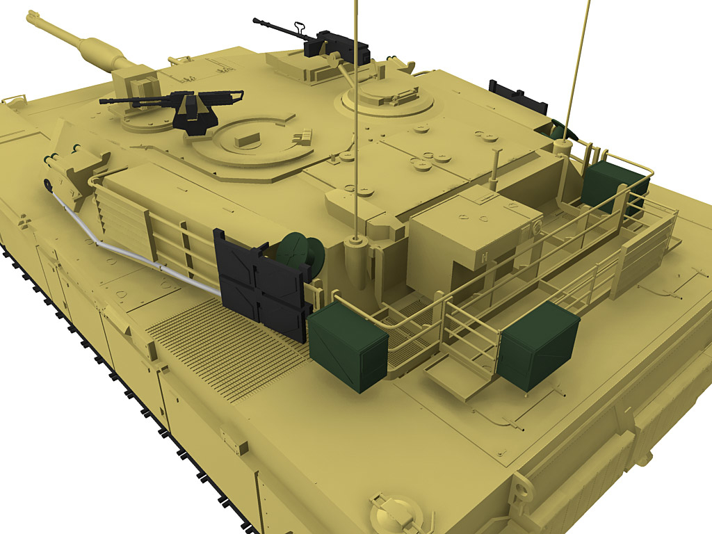 m1a1艾布拉姆斯三视图图片