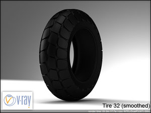 tire wheels 32 3d model
