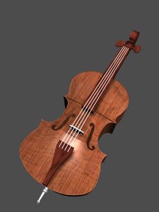 classical contrabass 3d model