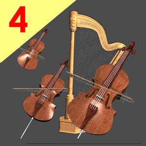 viola bass 3d model