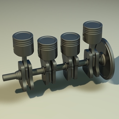 cylinder car engine 3d model