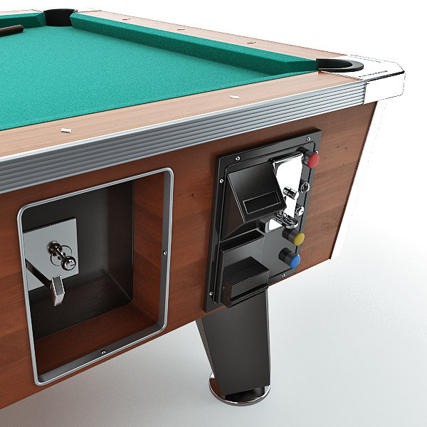 commercial pool table 8ft 3d model