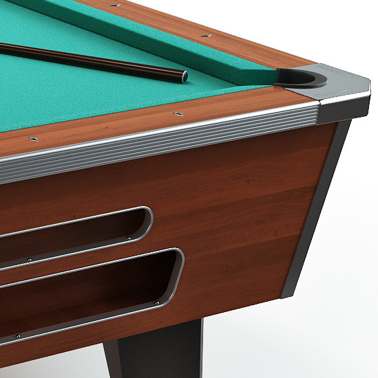 commercial pool table 8ft 3d model