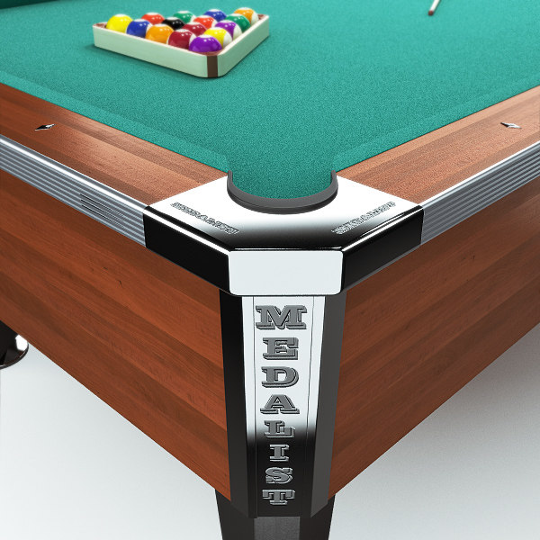 commercial pool table 8ft 3d model