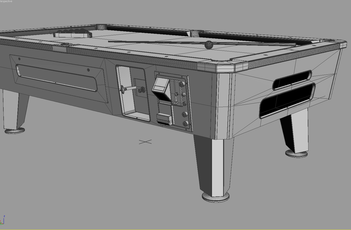 commercial pool table 8ft 3d model