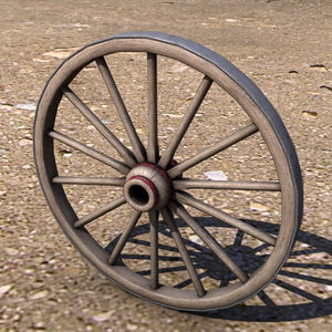 wagon wheel 3d model