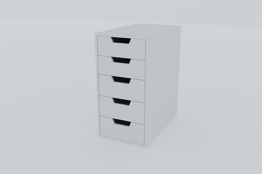 Drawer Unit Vika Alex 3d Model