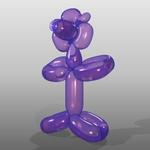 balloon bear 3d model