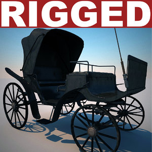 carriage v2 rigged 3d model