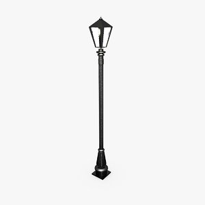 Street Light Blender Models For Download Turbosquid - medieval lamp post roblox