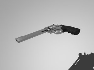 s w 686 revolver 3d model