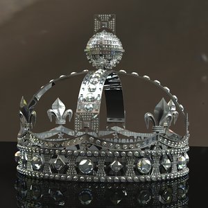3d diamond crown