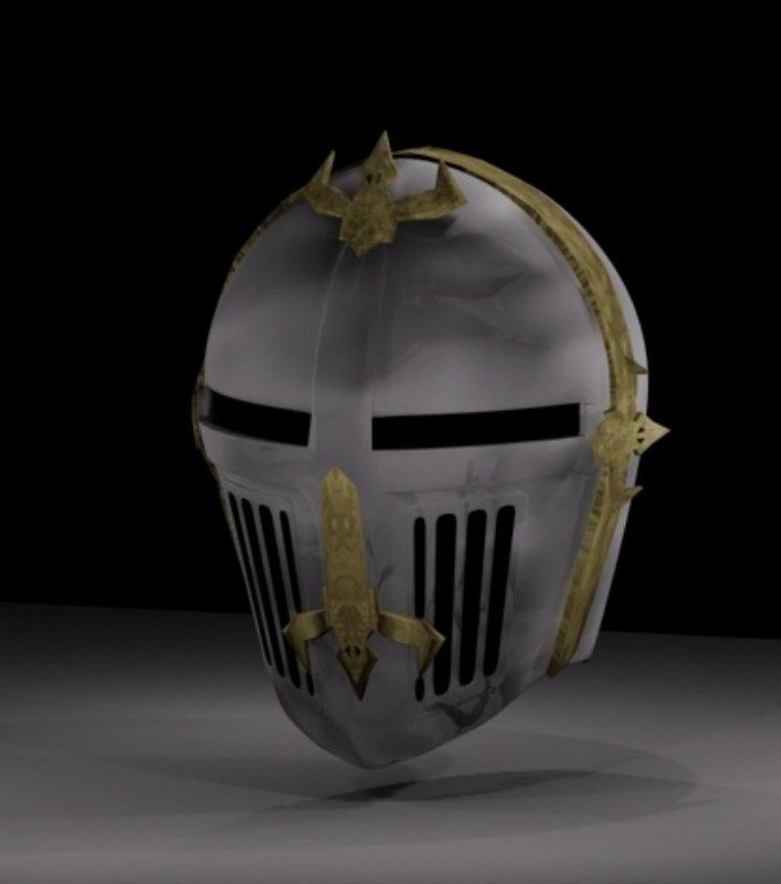 free knight s helmet 3d model