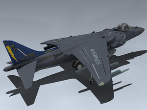 3d model av-8b super harrier vma-513