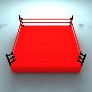 3d model wrestling ring