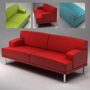 3d simple sofa