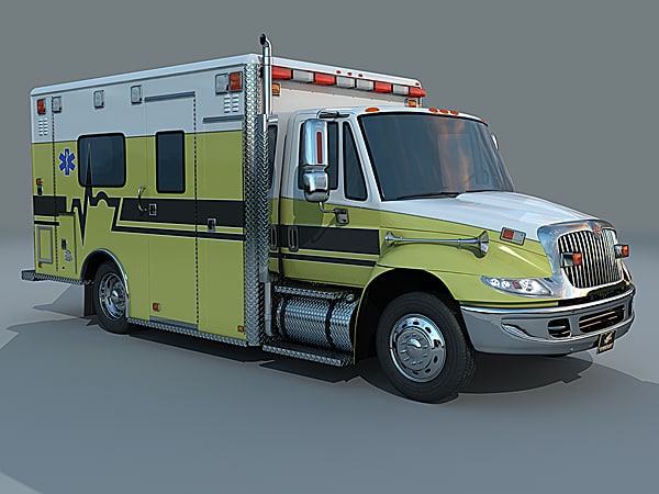 3d ambulance aev navistar 4300