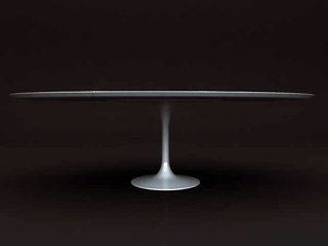 3ds max saarinen oval dining table