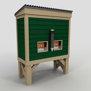 3d wood water cooler model