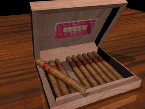 rocky cigar box 3d model