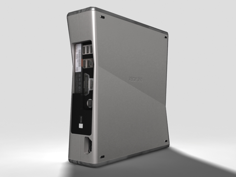 xbox 360 s 3d model