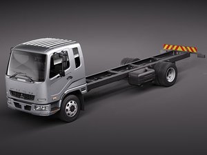 mitsubishi fuso fk13 truck 3d model