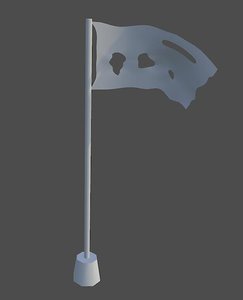 free pirate flag 3d model