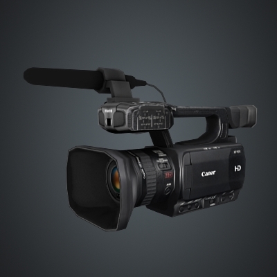 3d model of canon xf100 camcorder