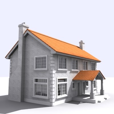 House 3d model in maya House 3d model in maya