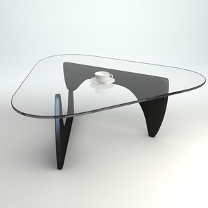 noguchi coffee table 3d model