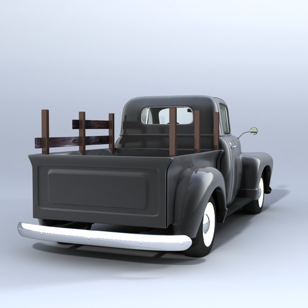 3d model of american gmc pickup truck