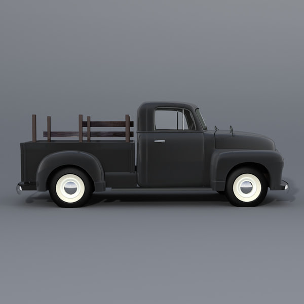 3d model of american gmc pickup truck