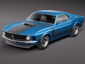 mustang boss 302 3d model