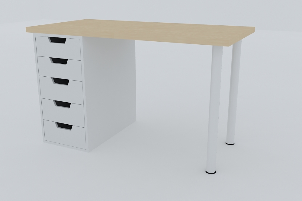 Desk Ikea Vika Amon 3d Model
