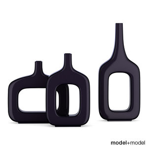 calligaris palace vases 3d model
