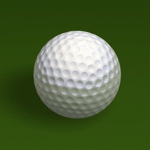 3d model of golf ball