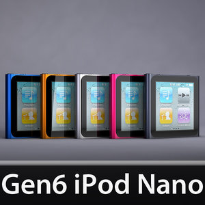 3d generation ipod nano 6 model