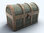 3d treasure chest gold coins
